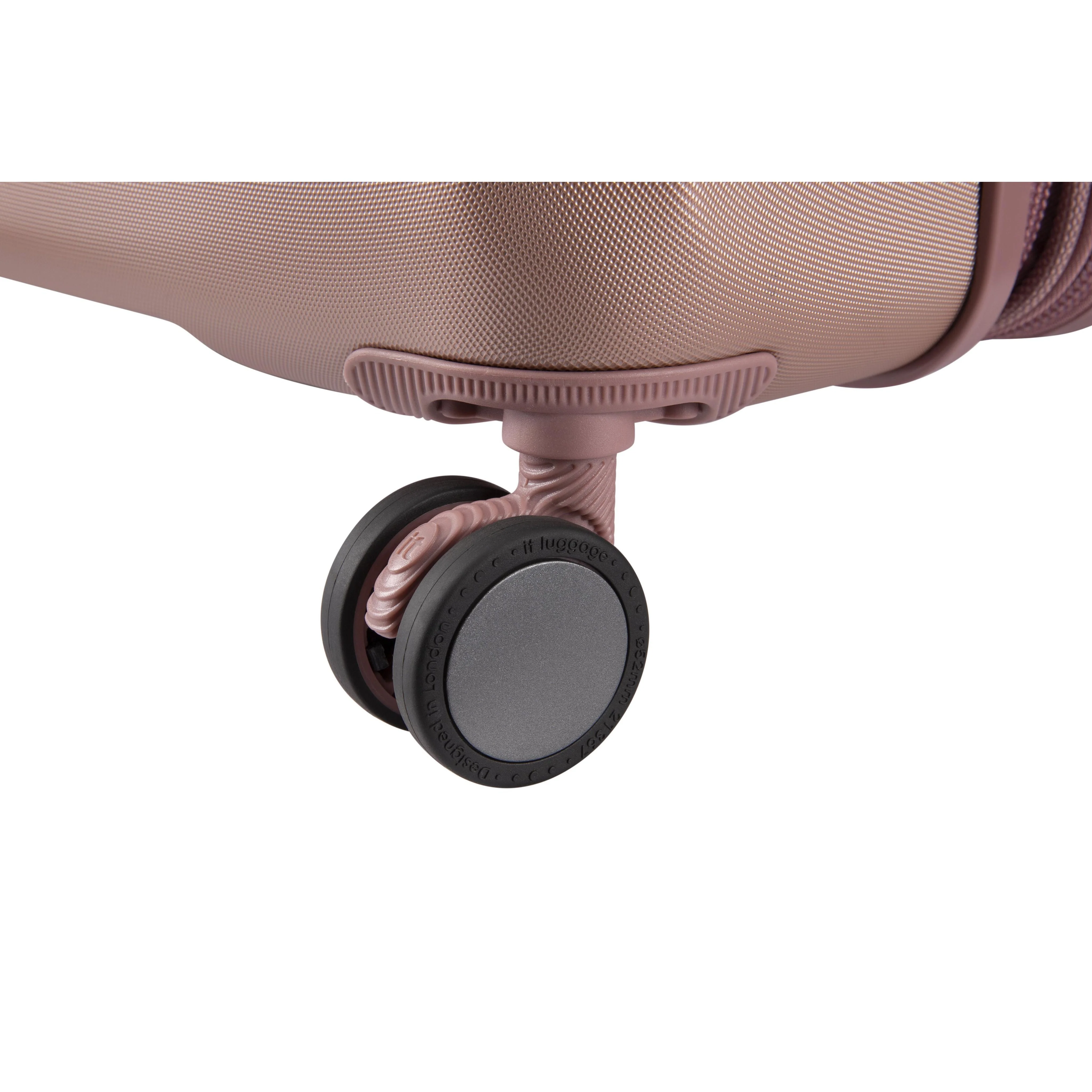 CLOSEOUT - Prosperous 28" Hardside Checked 8 Wheel Expandable Spinner (Cameo Blush) - Image 6