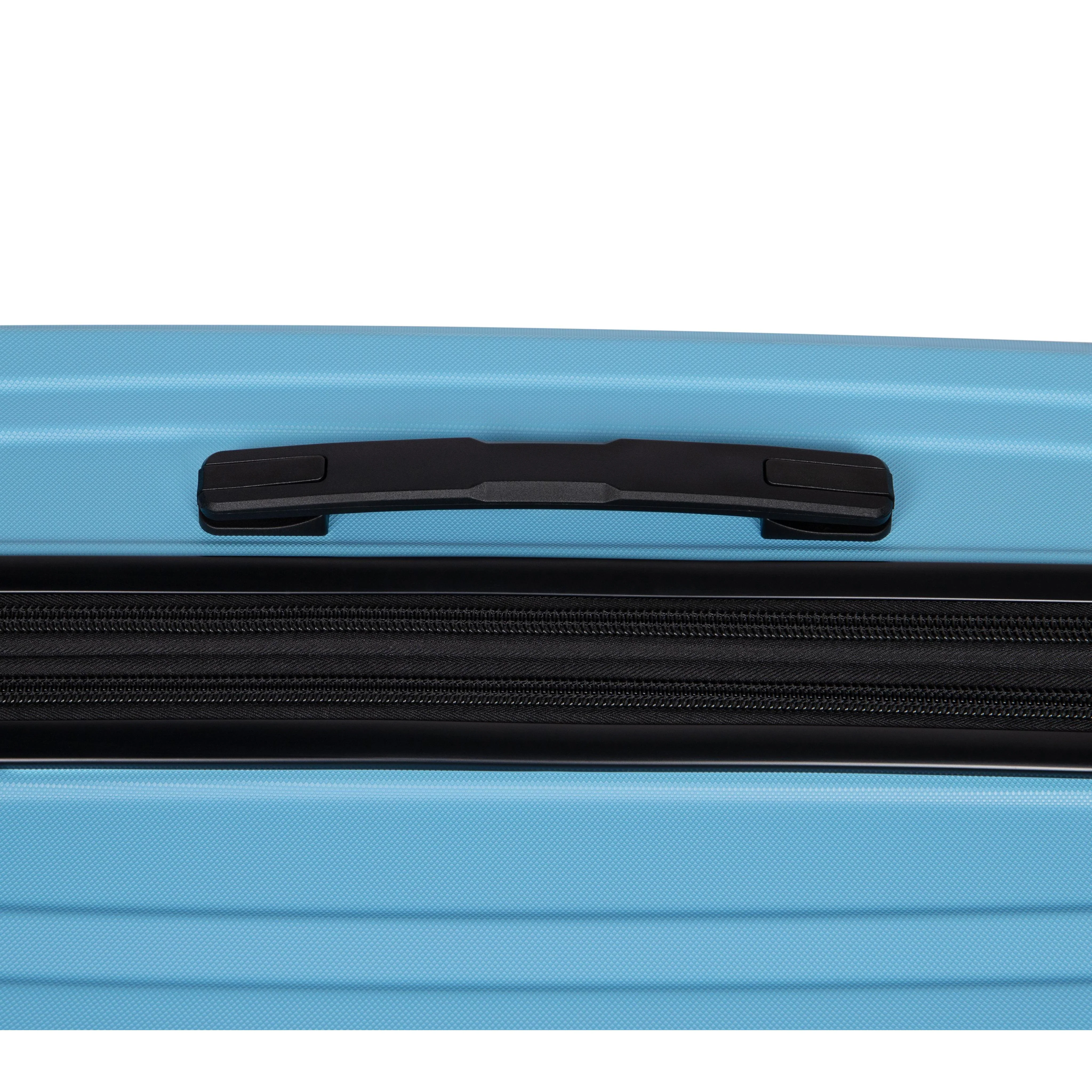 Sensational 2 Piece Hardside 8 Wheel Expandable Spinner Set (Air Blue) - Image 8