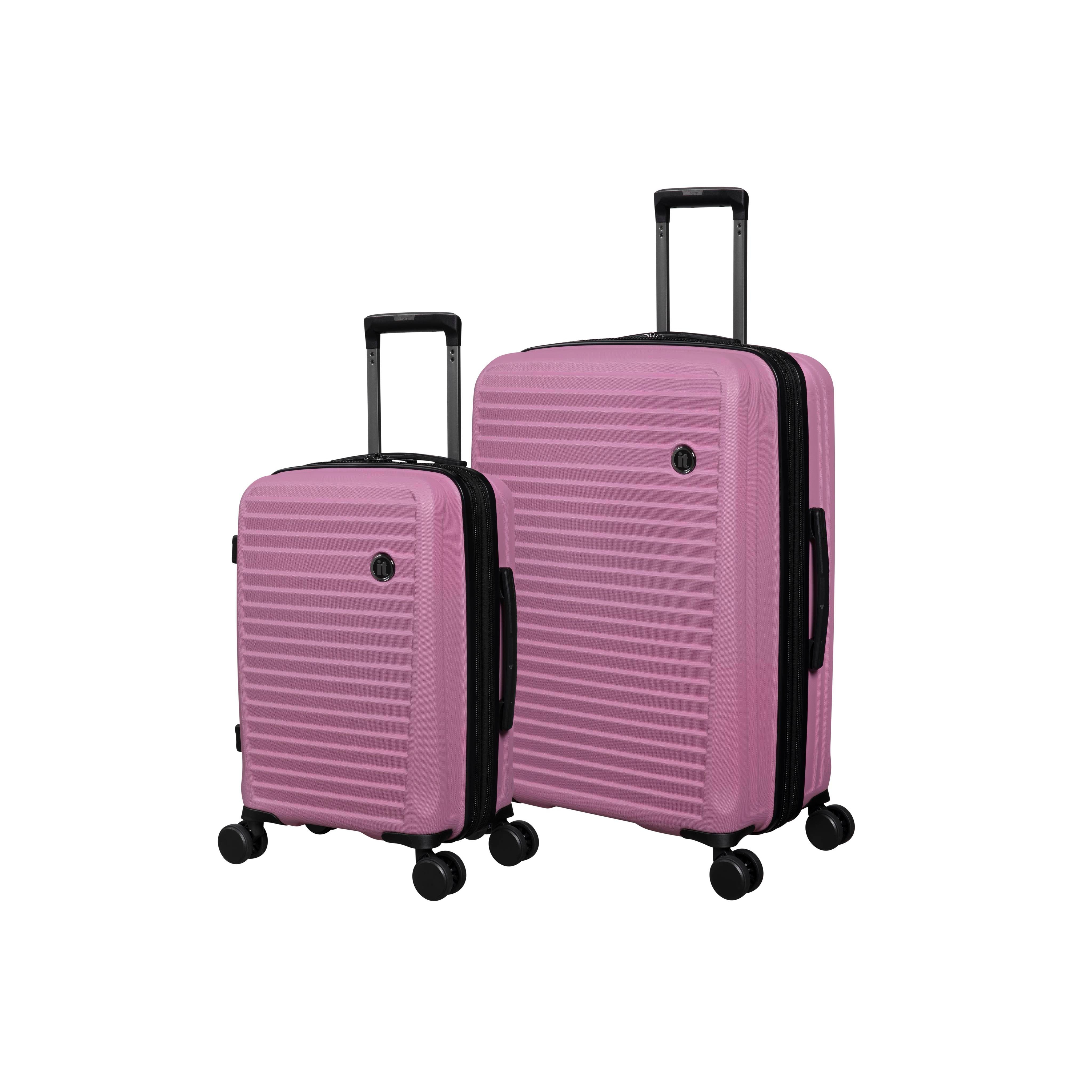 Sensational 2 Piece Hardside 8 Wheel Expandable Spinner Set (Cashmere Rose)