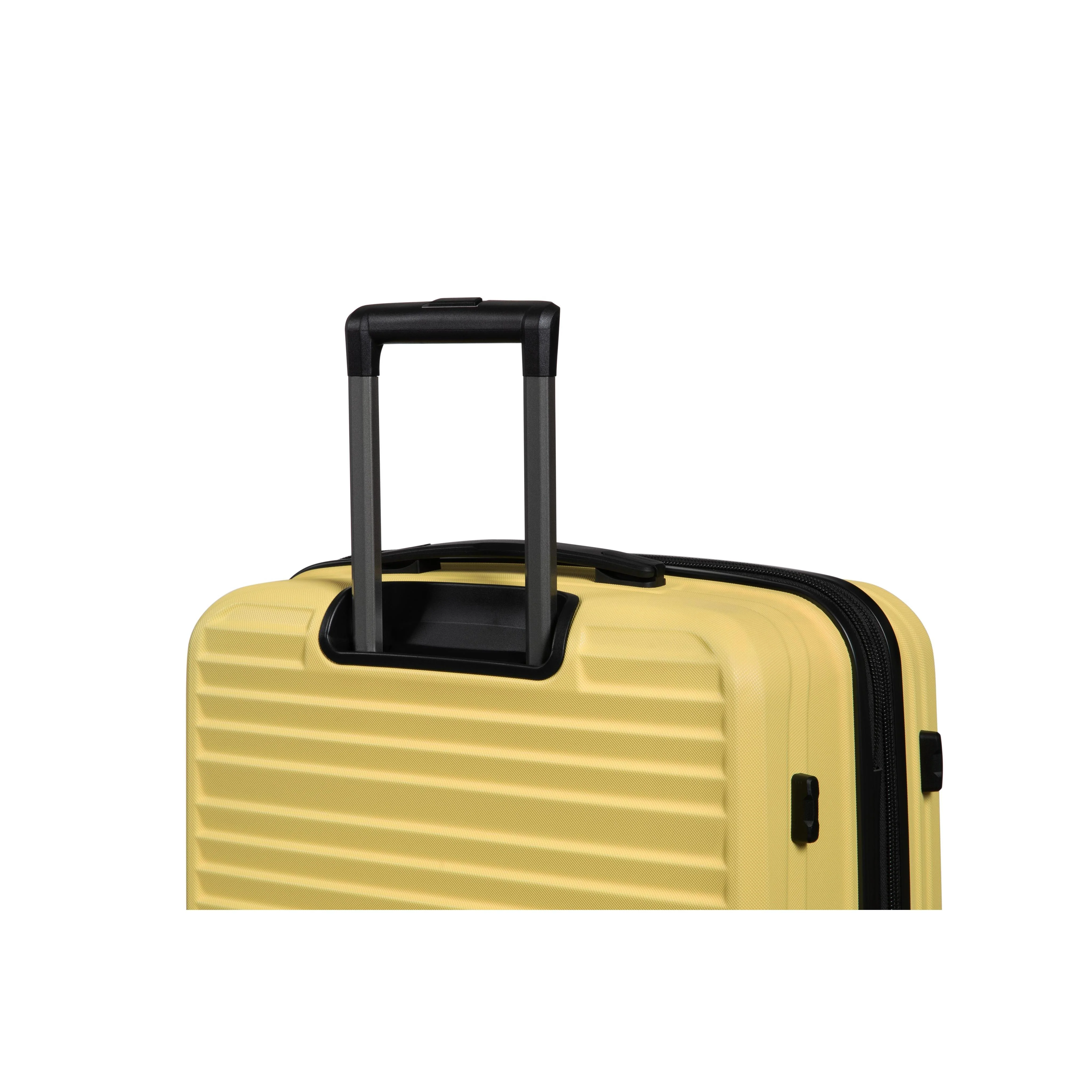 Sensational 2 Piece Hardside 8 Wheel Expandable Spinner Set (Mellow Yellow) - Image 6