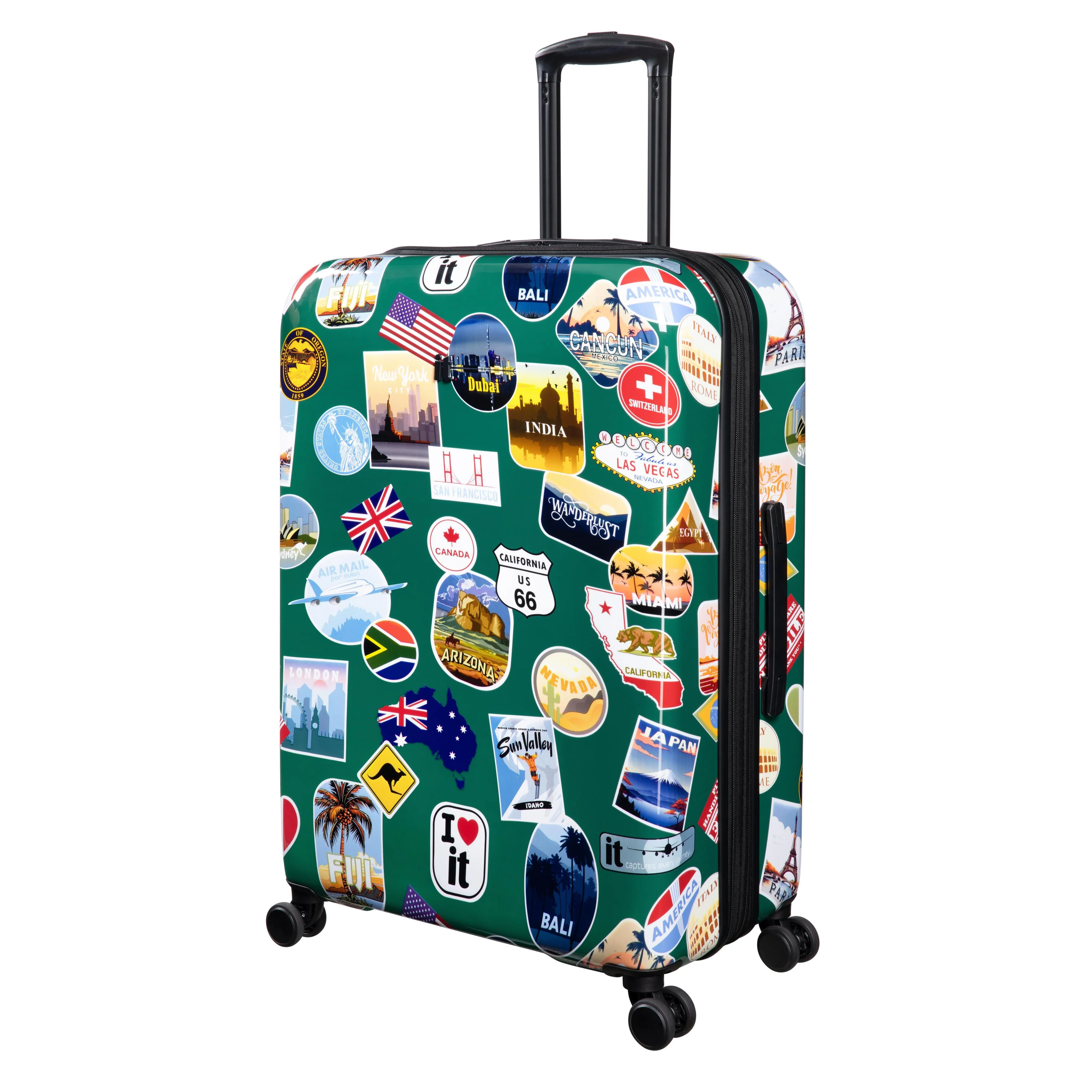 Sheen 2 Piece Hardside 8 Wheel Expandable Spinner Set (Travel Stickers) - Image 3