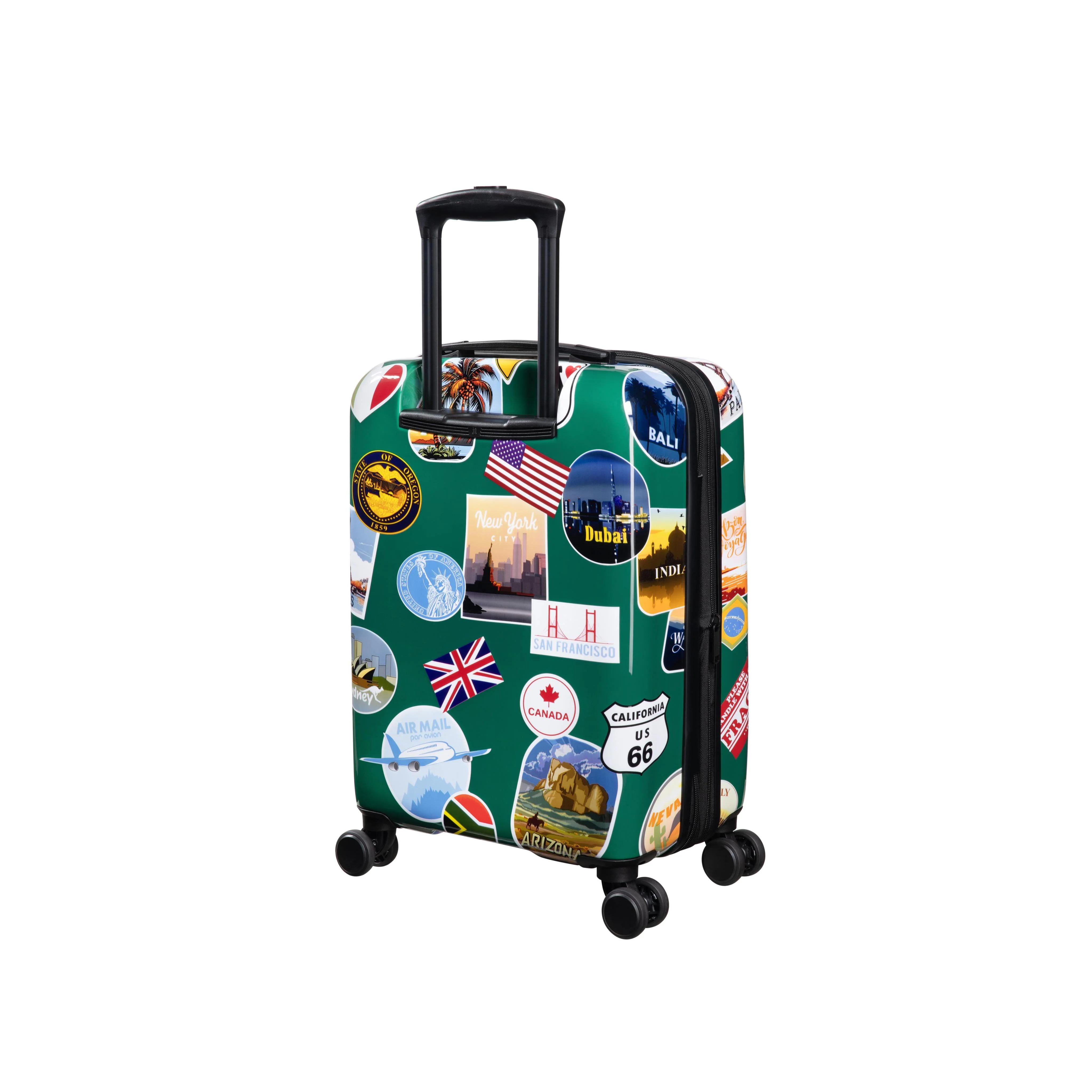 Sheen 2 Piece Hardside 8 Wheel Expandable Spinner Set (Travel Stickers) - Image 4