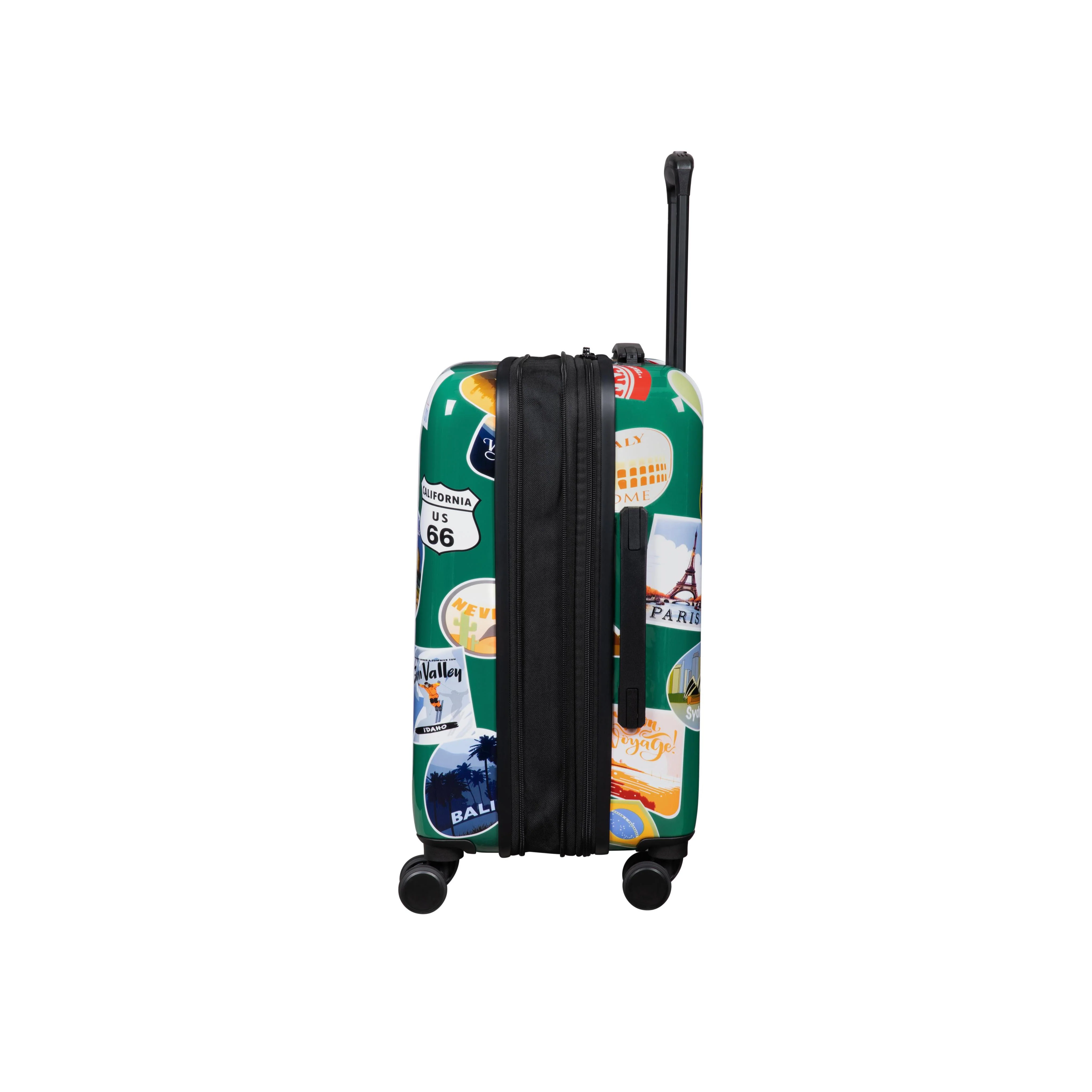 Sheen 2 Piece Hardside 8 Wheel Expandable Spinner Set (Travel Stickers) - Image 5