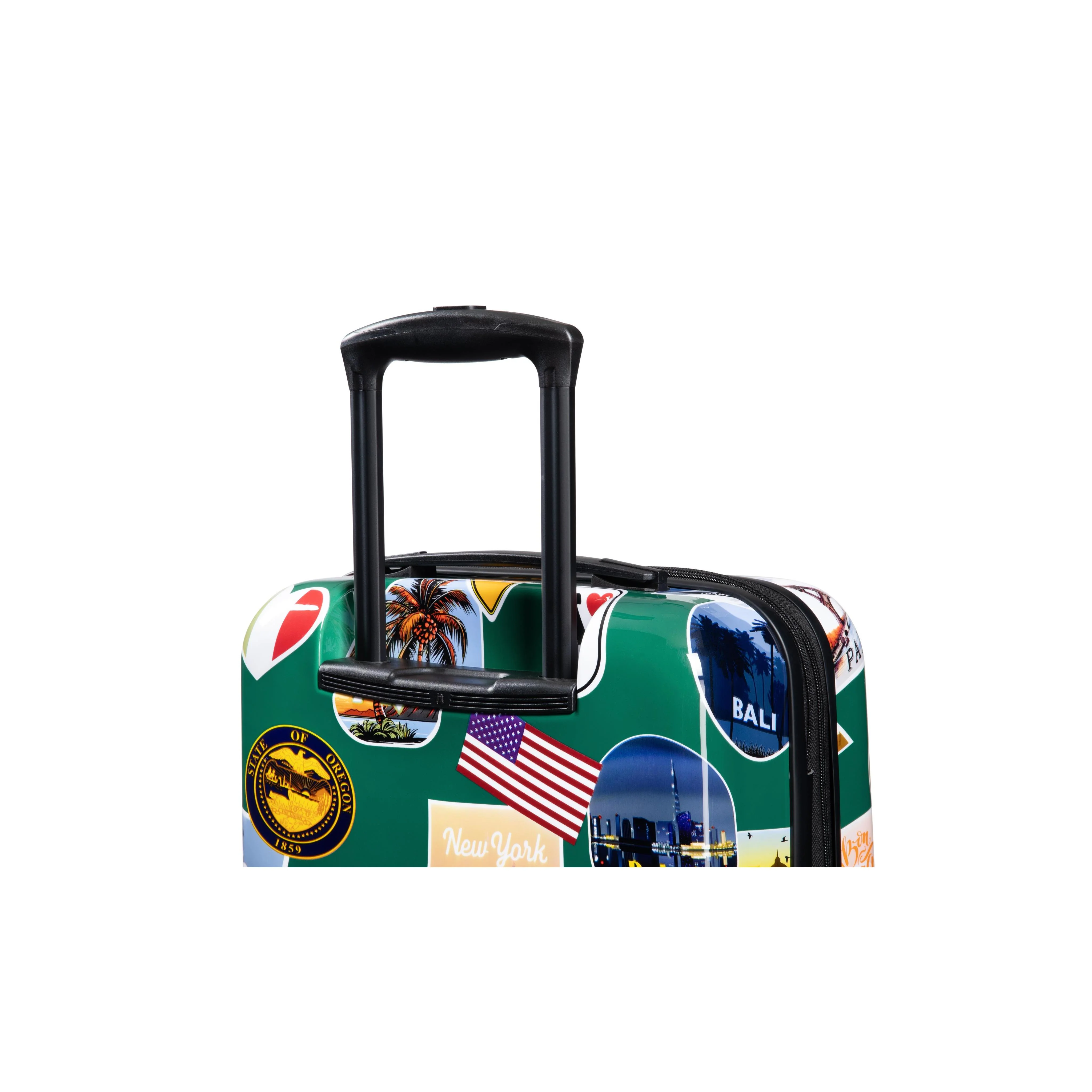 Sheen 2 Piece Hardside 8 Wheel Expandable Spinner Set (Travel Stickers) - Image 6