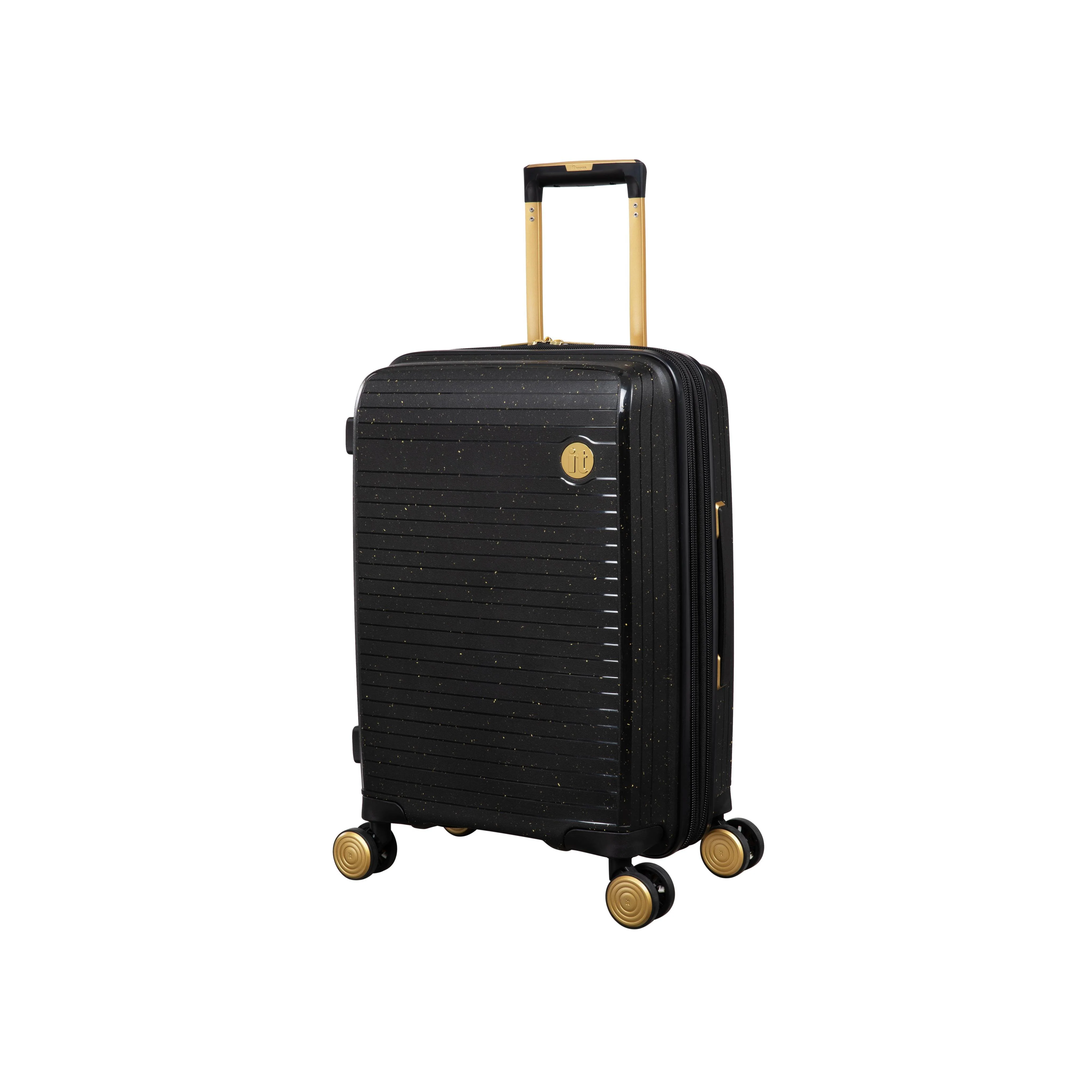 Spontaneous 22" Hardside Carry-On 8 Wheel Expandable Spinner (Black / Gold - Limited Edition)