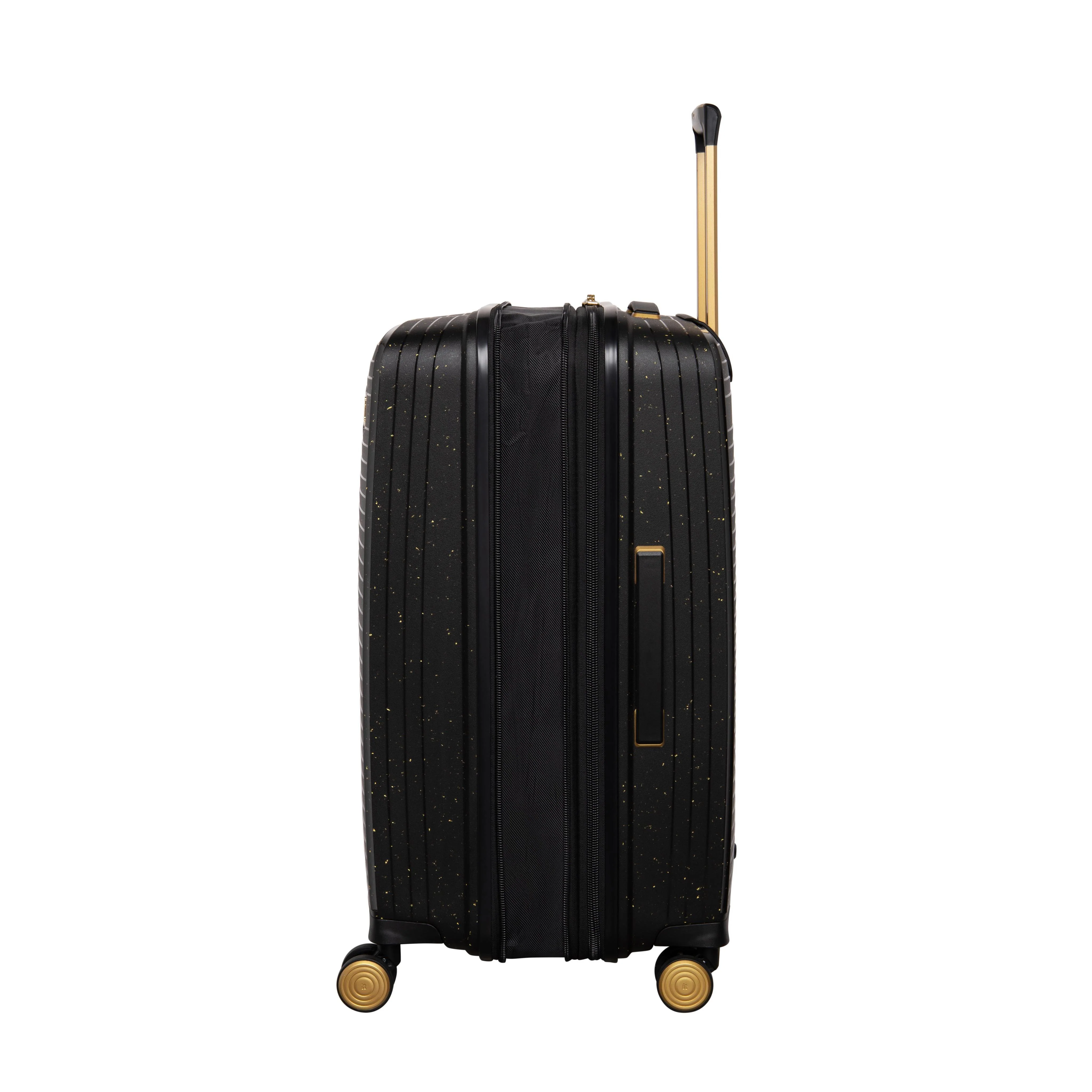 Spontaneous 27" Hardside Checked 8 Wheel Expandable Spinner (Black / Gold - Limited Edition - Image 4