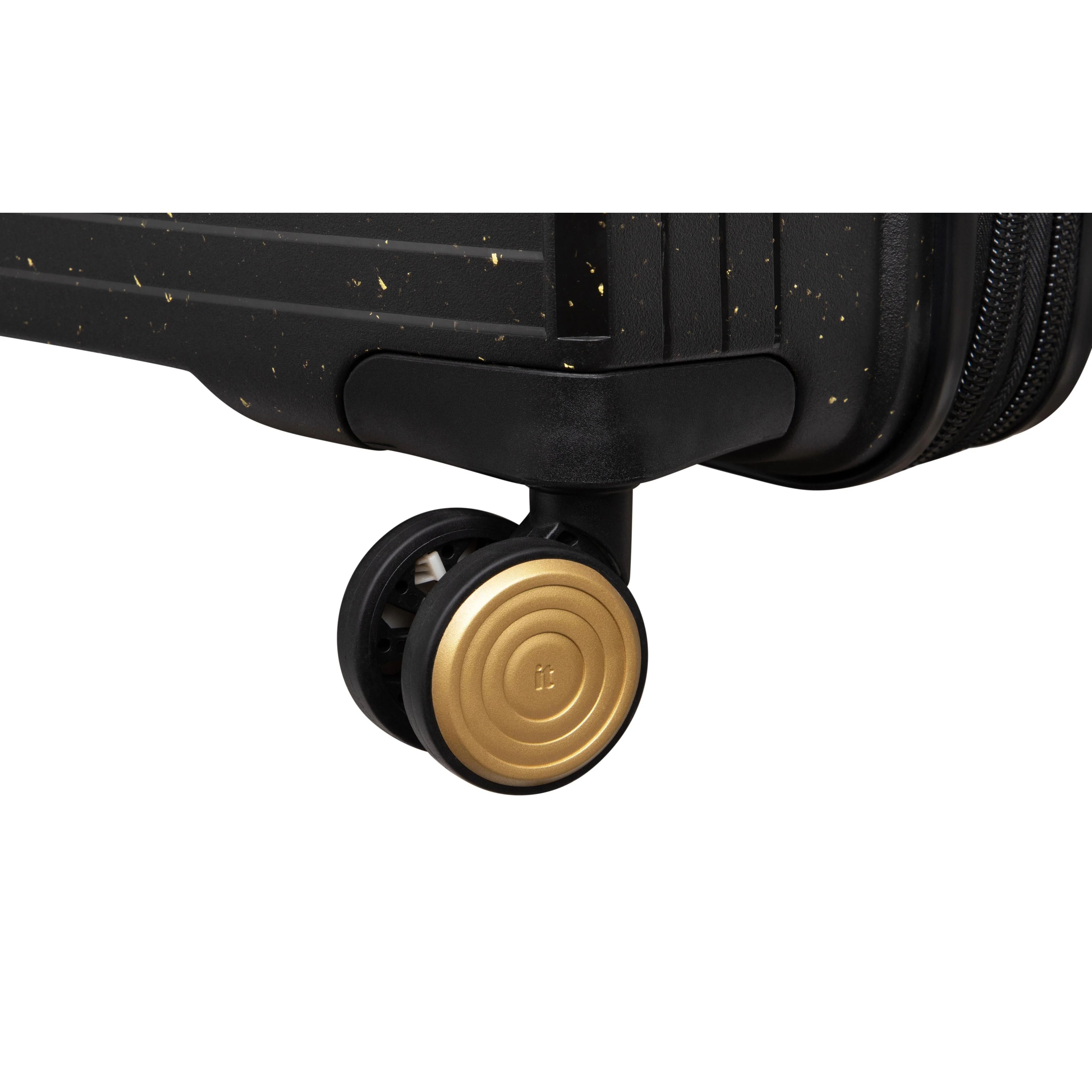 Spontaneous 3 Piece Hardside 8 Wheel Expandable Spinner Set (Black / Gold - Limited Edition) - Image 10