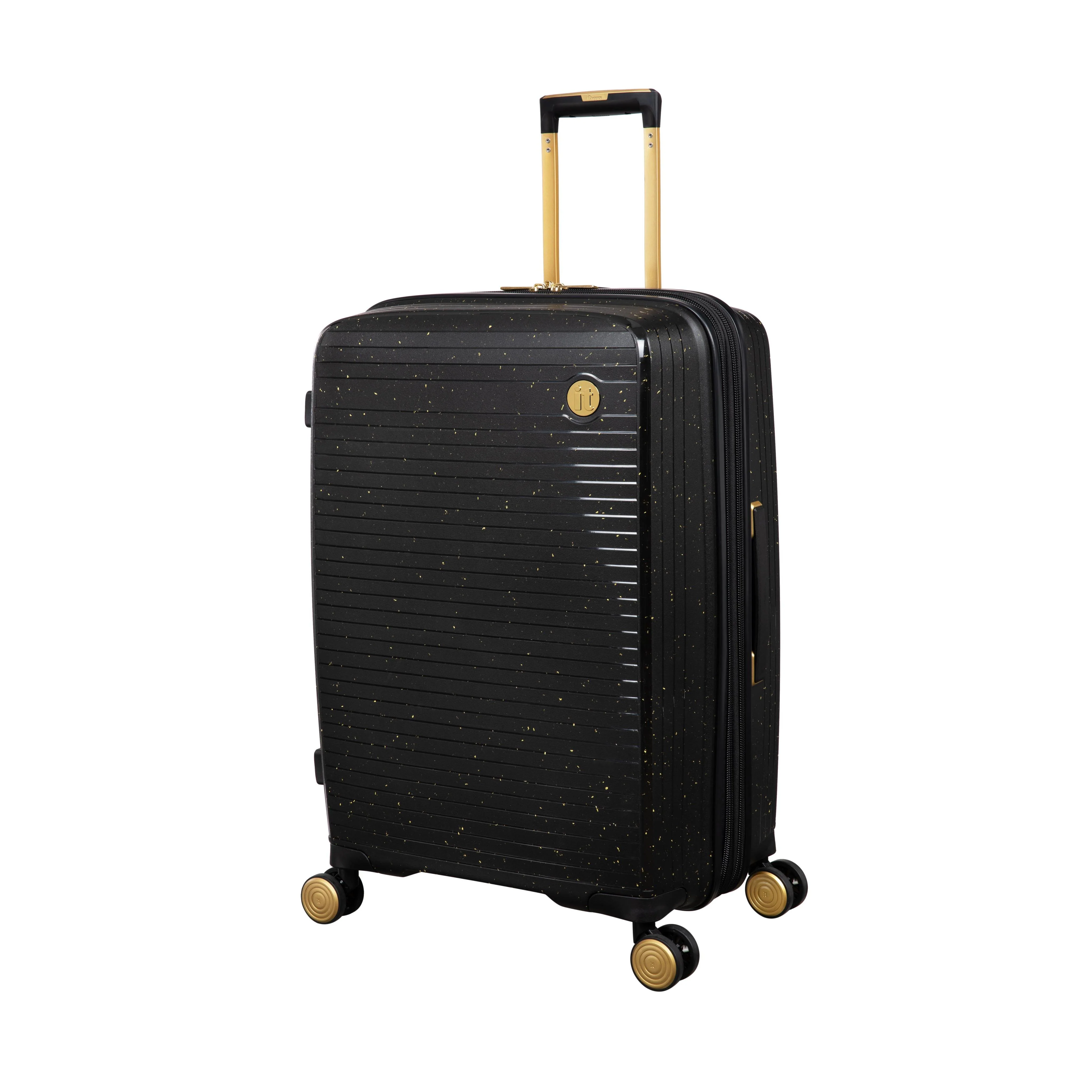 Spontaneous 3 Piece Hardside 8 Wheel Expandable Spinner Set (Black / Gold - Limited Edition) - Image 3