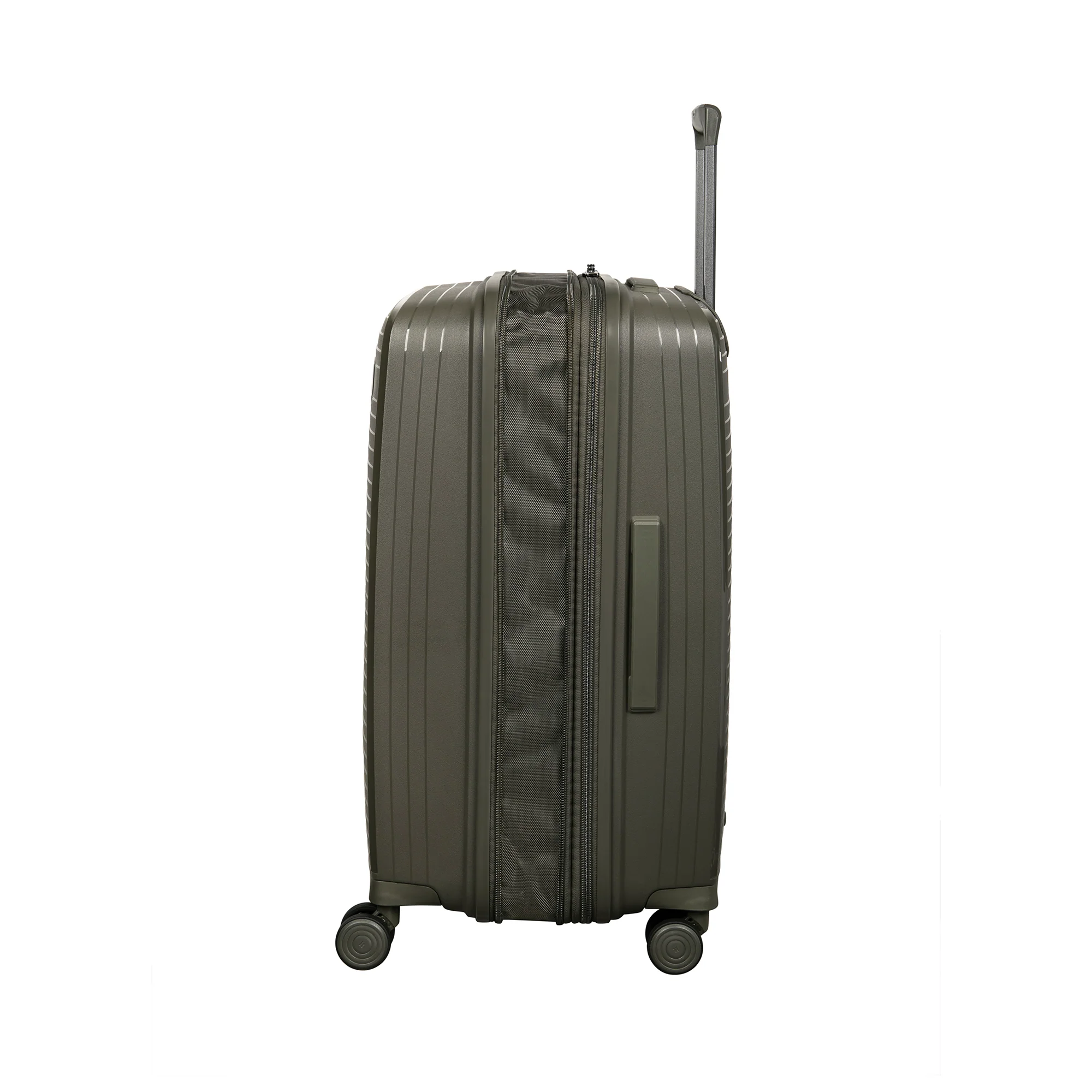 CLOSEOUT - Spontaneous 31" Hardside Checked 8 Wheel Expandable Spinner (Olive Night) - Image 3