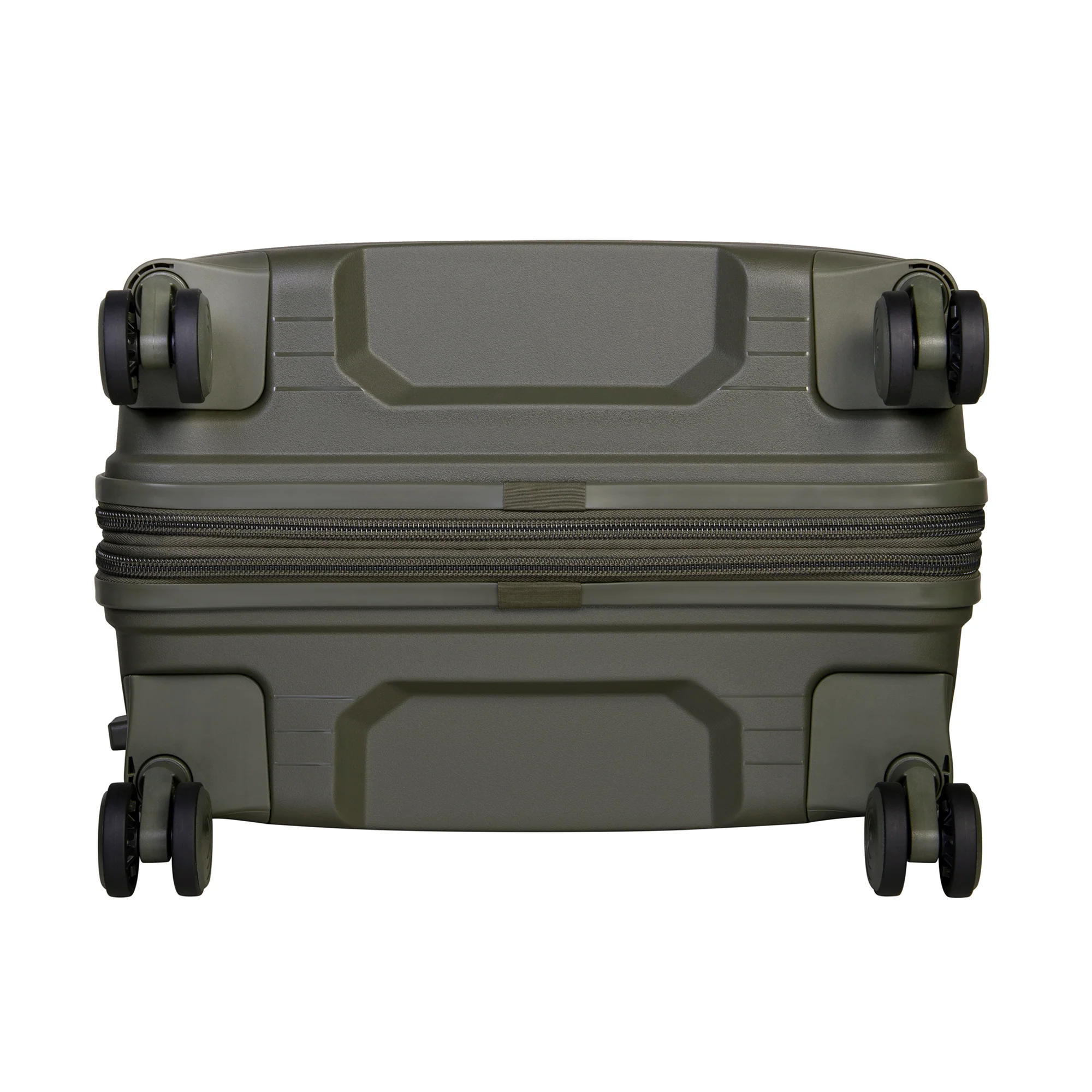 CLOSEOUT - Spontaneous 31" Hardside Checked 8 Wheel Expandable Spinner (Olive Night) - Image 4