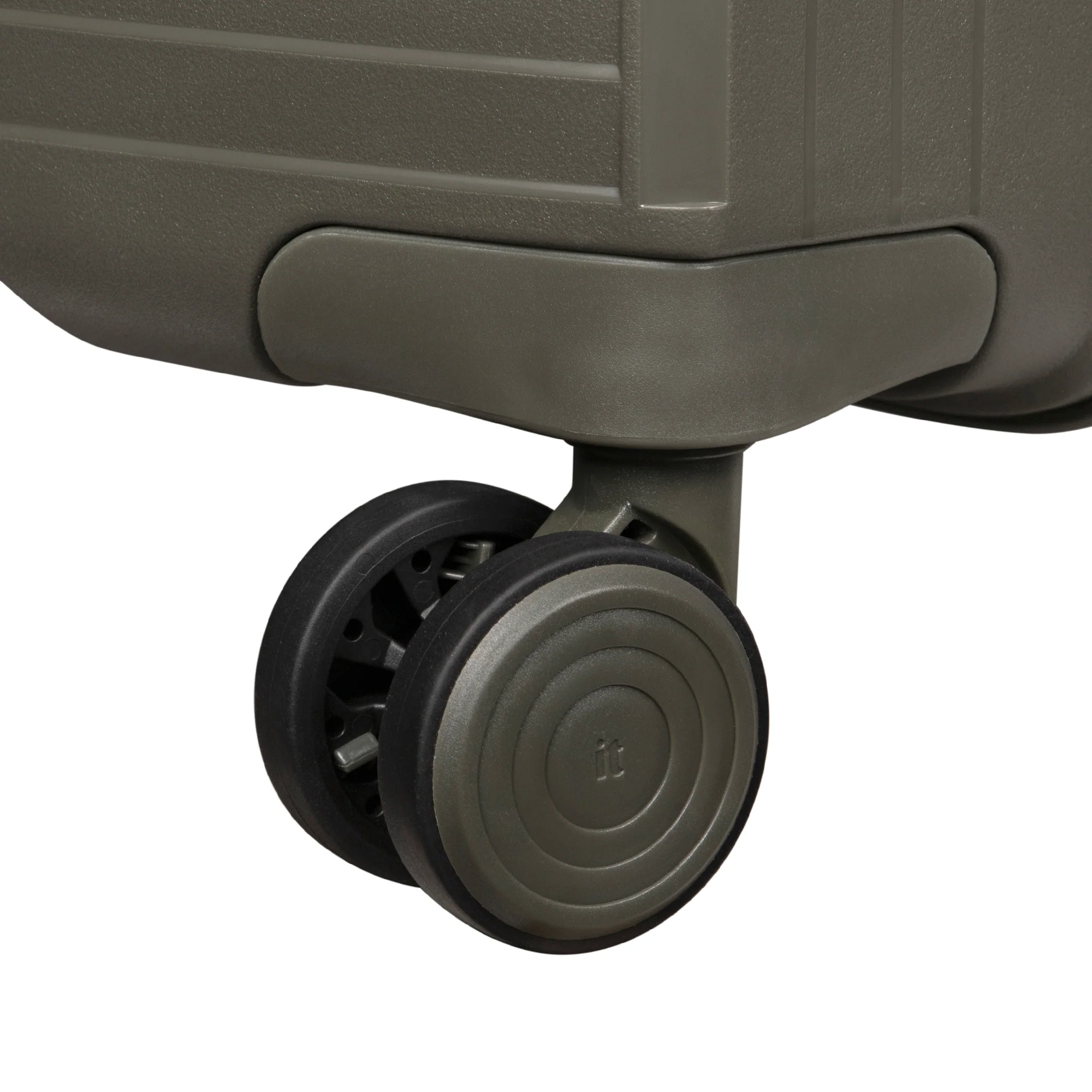 CLOSEOUT - Spontaneous 31" Hardside Checked 8 Wheel Expandable Spinner (Olive Night) - Image 6