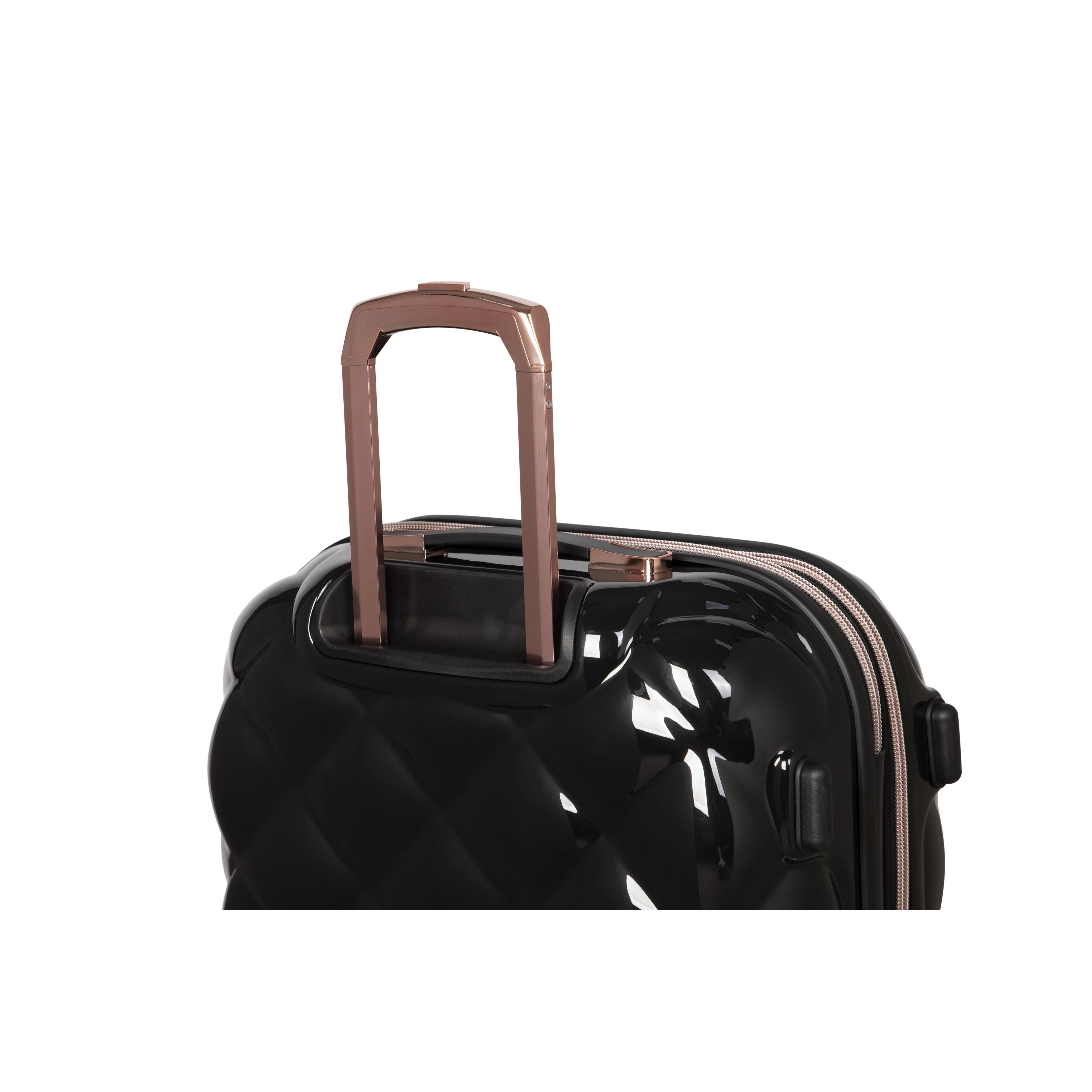 CLOSEOUT - St. Tropez Trois 21" Hardside 8 Wheel Expandable Spinner Carry-On Luggage (Black) - Image 4