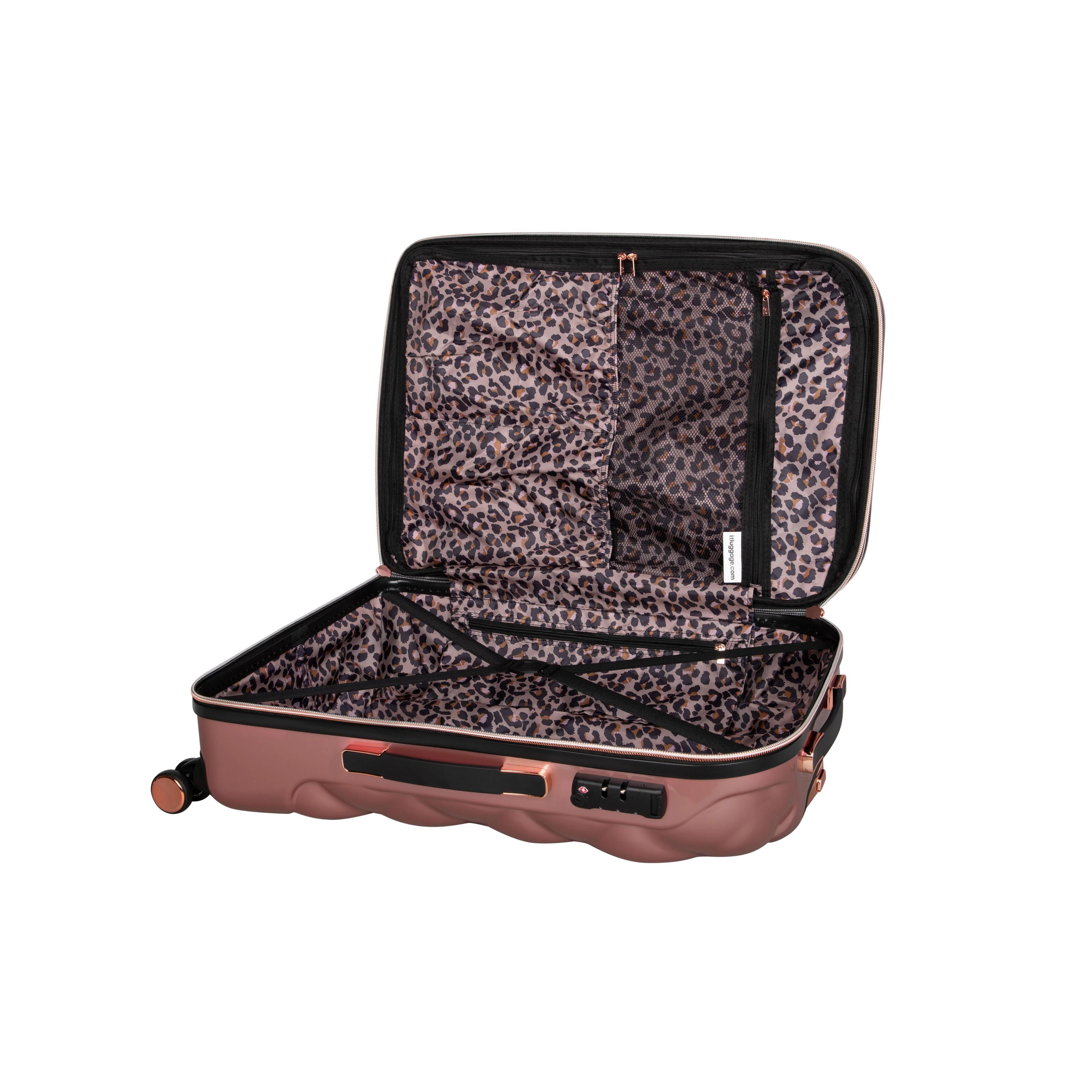CLOSEOUT - St. Tropez Trois 31" Hardside 8 Wheel Expandable Spinner Luggage (Metallic Rose Gold) - Image 6