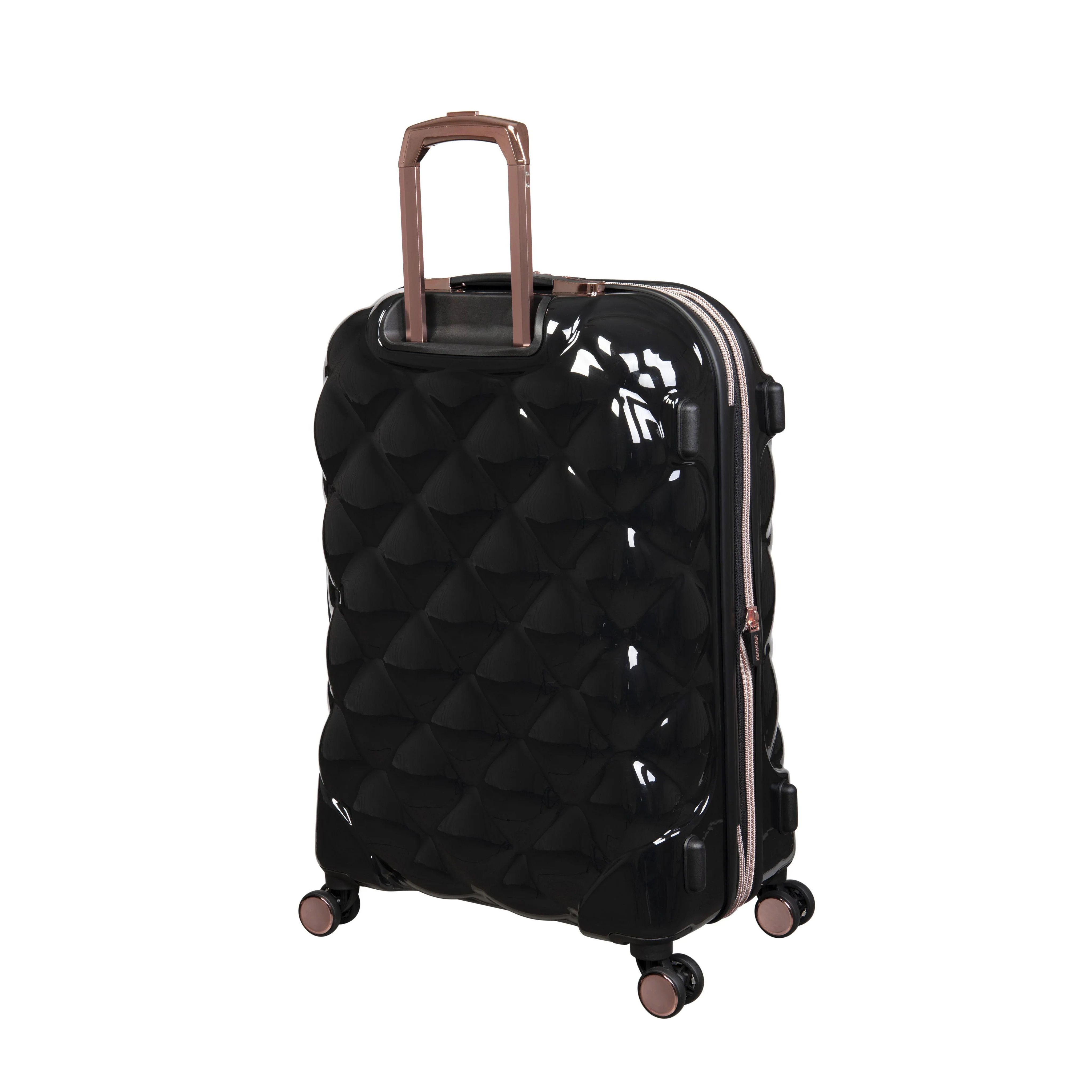 CLOSEOUT - St. Tropez Trois Hardside 3pc 8 Wheel Expandable Spinner Set (Black) - Image 5