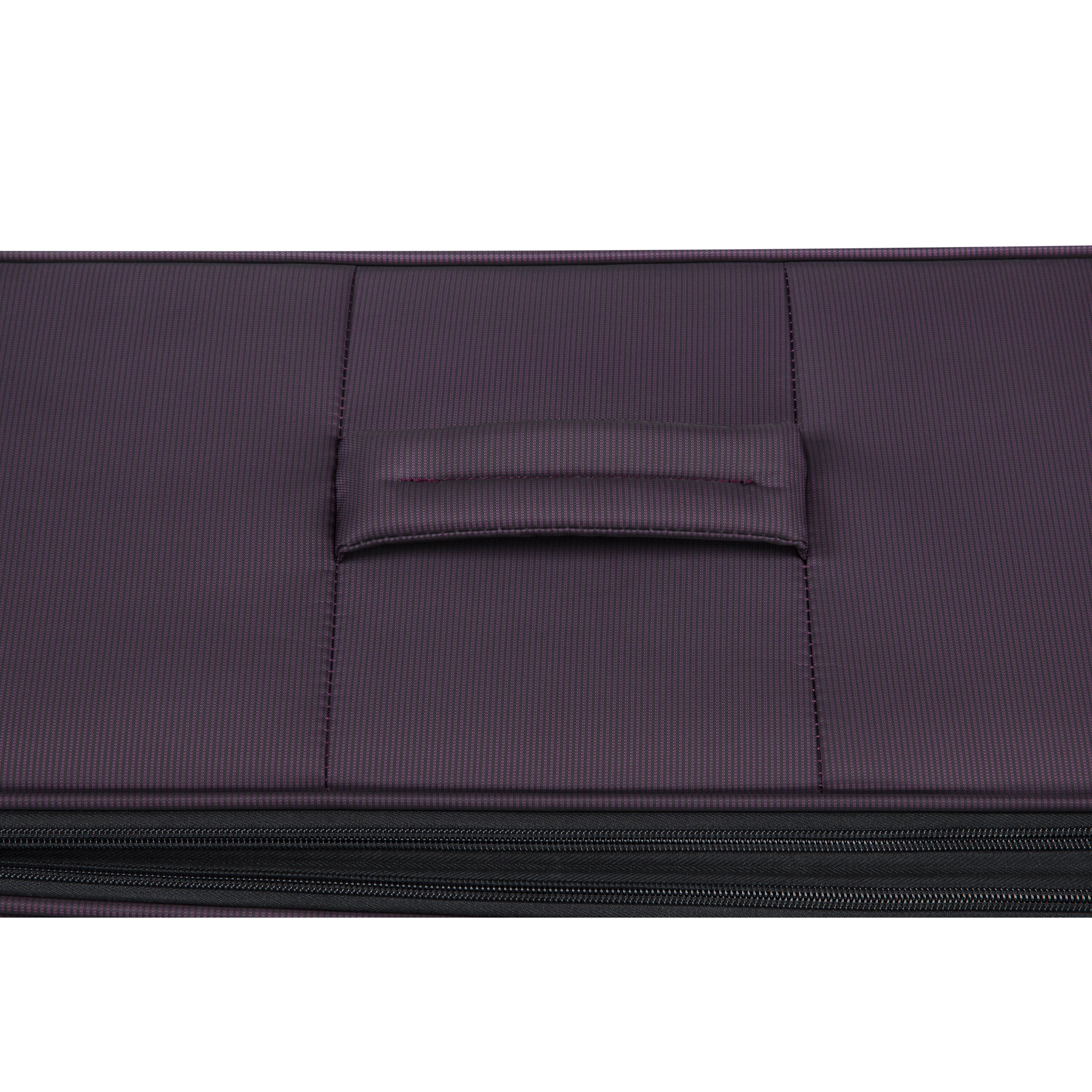 Traversed Soft 22" Softside Carry-On 8 Wheel Spinner (Plum) - Image 6