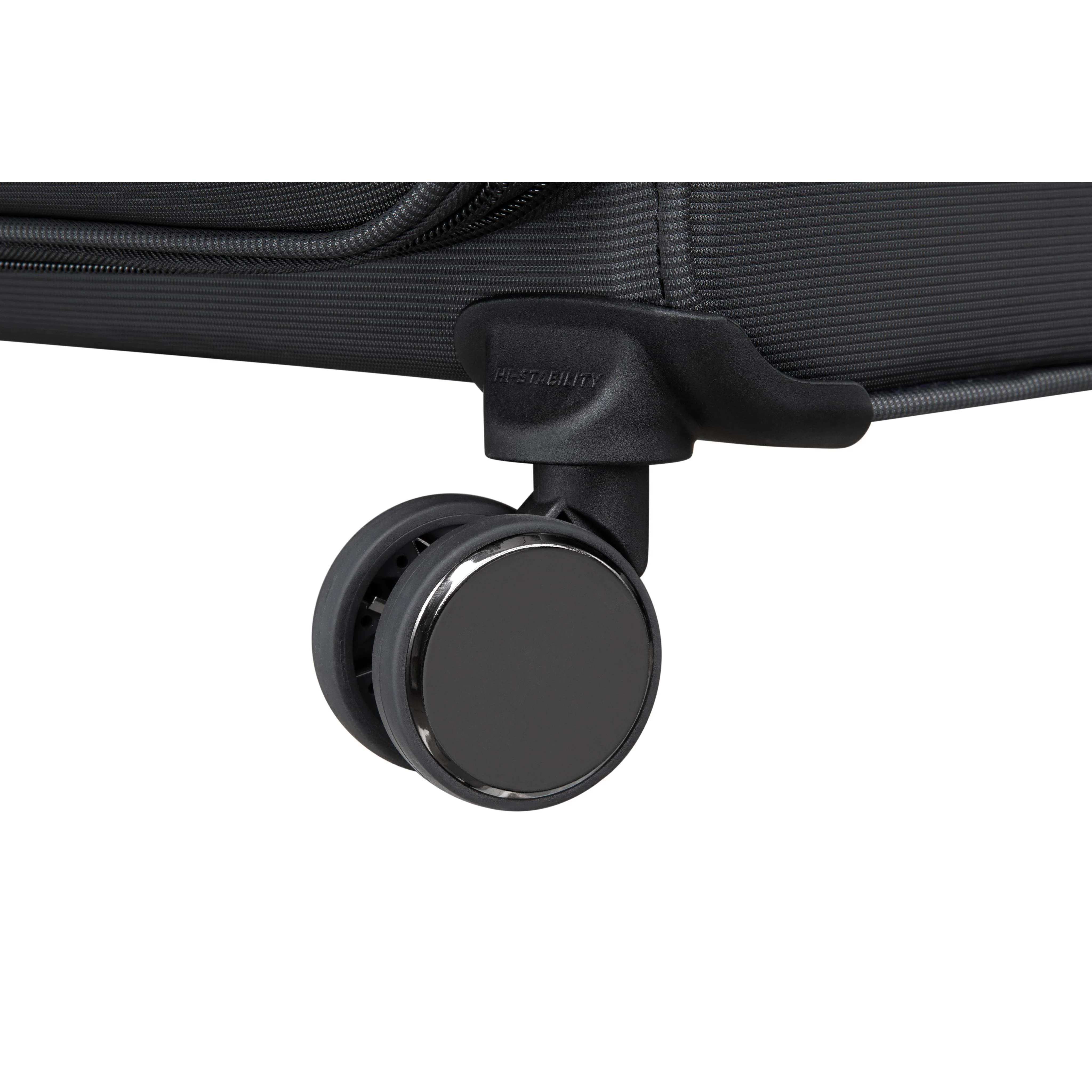 Traversed Soft 28" Softside Checked 8 Wheel Spinner (Black) - Image 9