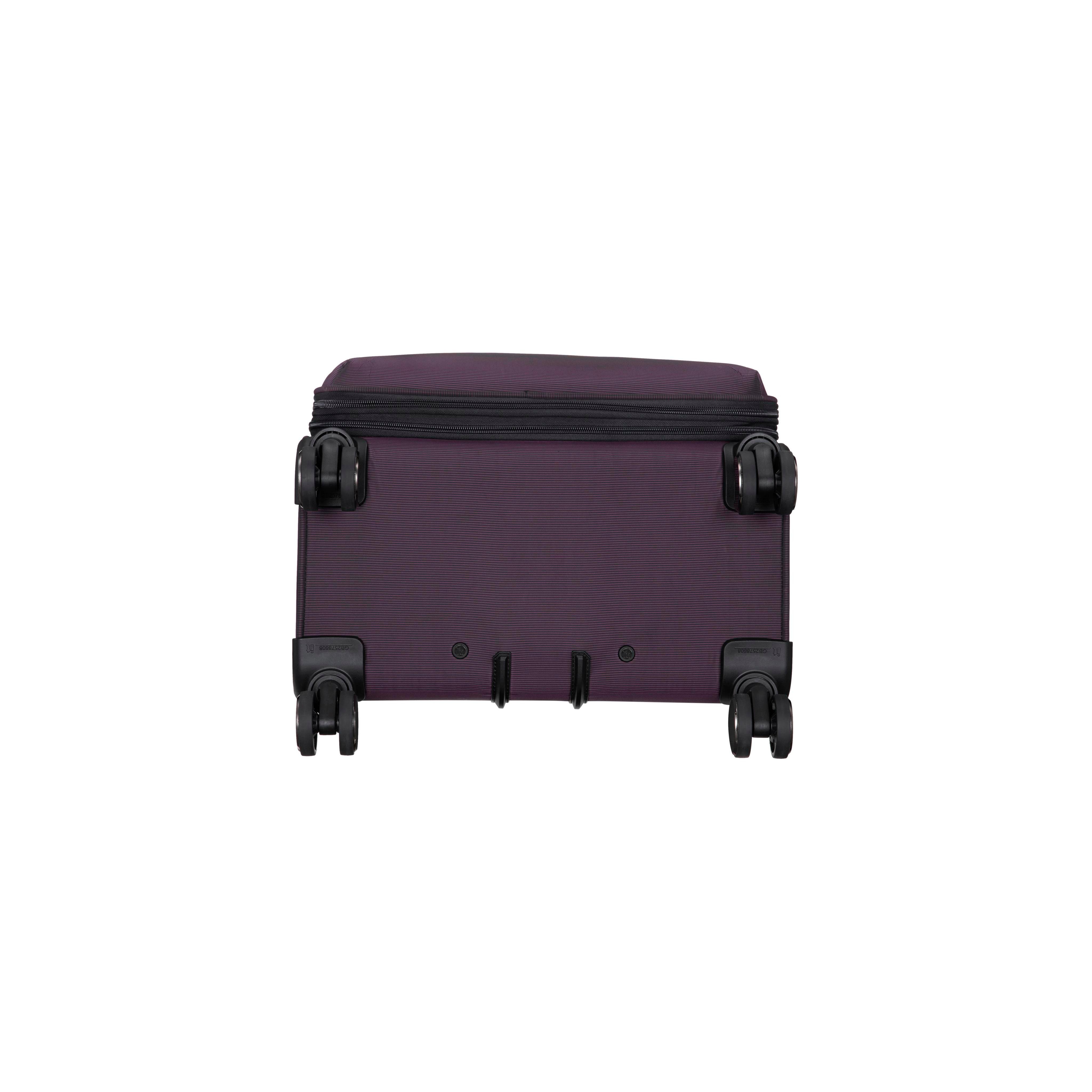 Traversed Soft 28" Softside Checked 8 Wheel Spinner (Plum) - Image 5