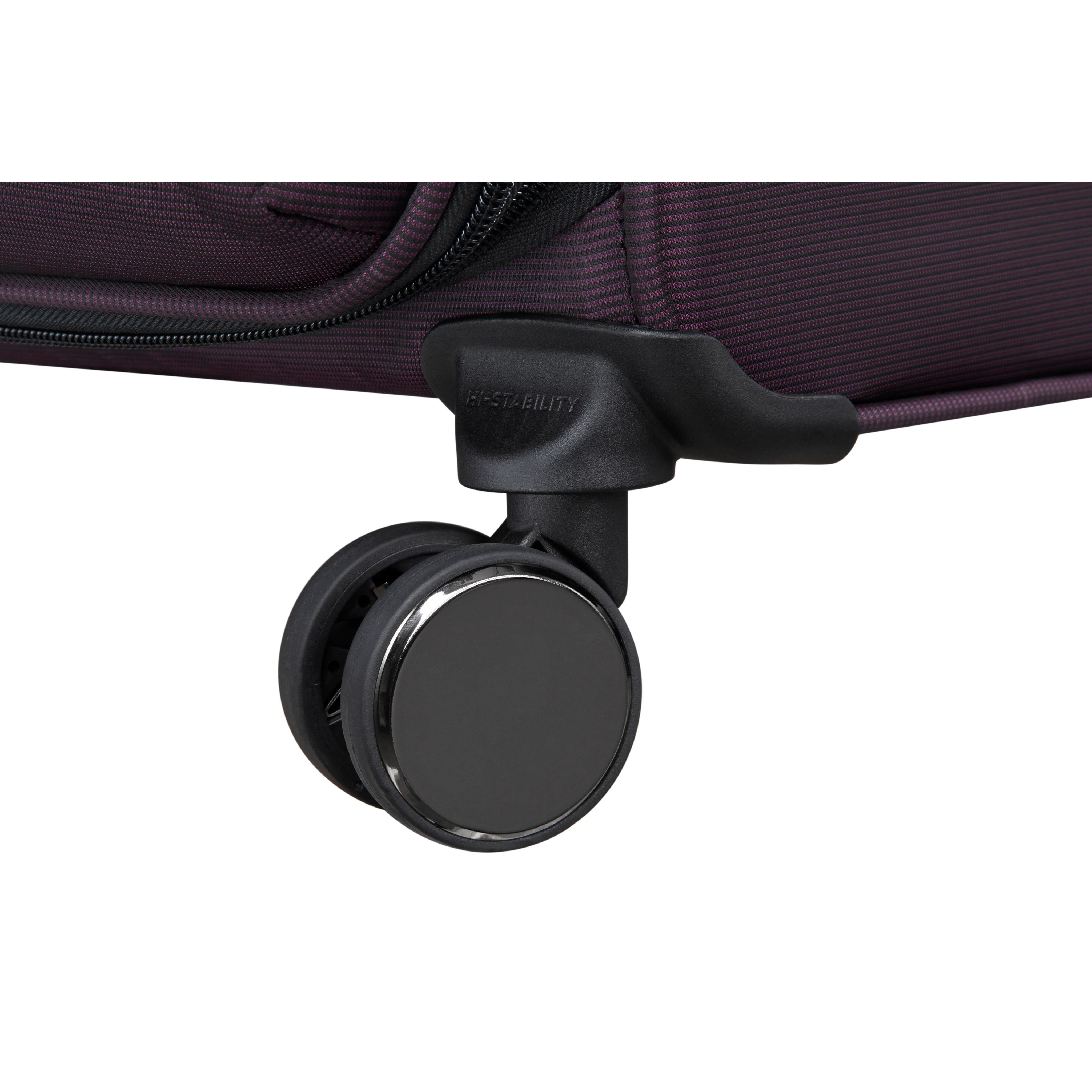 Traversed Soft 28" Softside Checked 8 Wheel Spinner (Plum) - Image 9