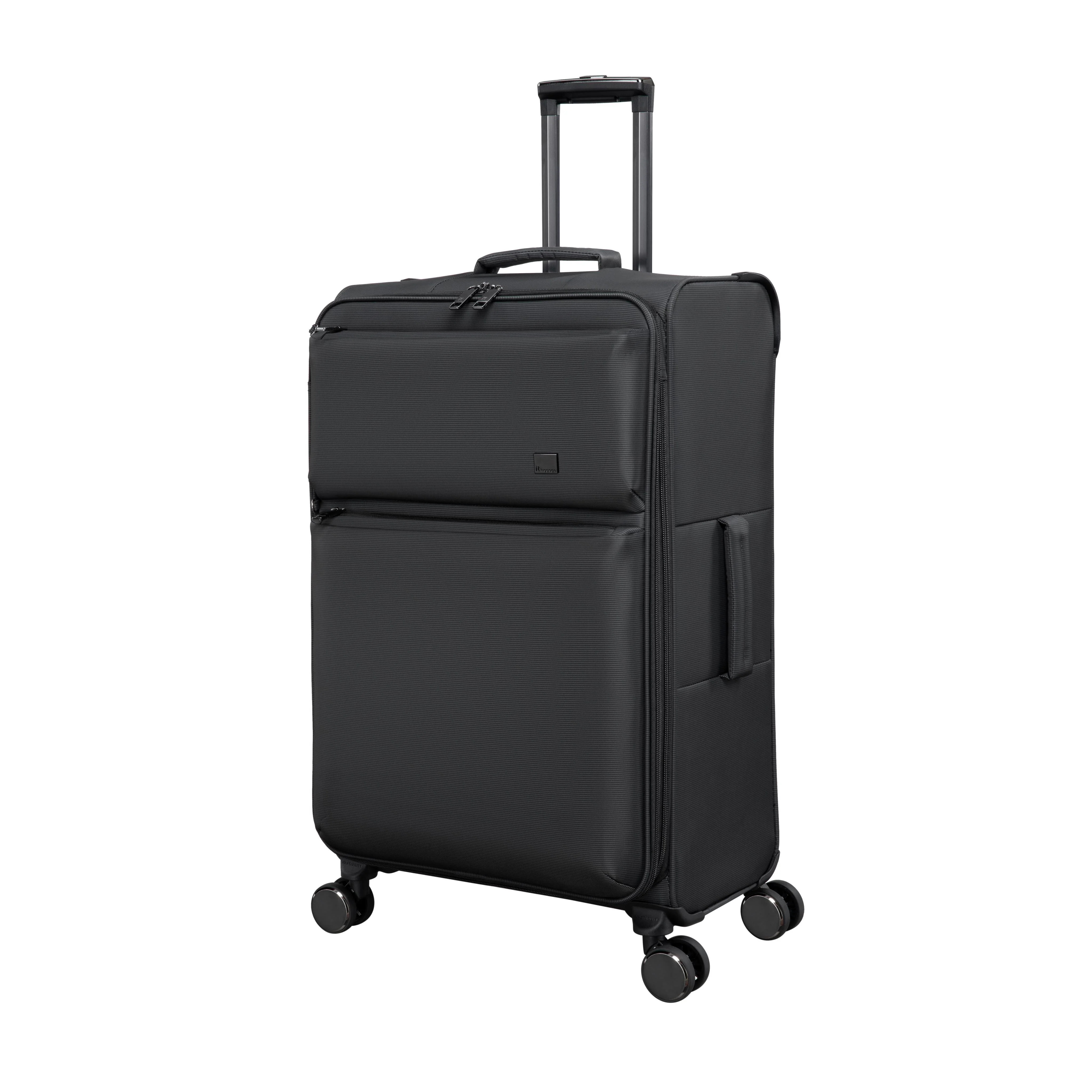 Traversed Soft 3 Piece Softside 8 Wheel Spinner Luggage Set (Black) - Image 3