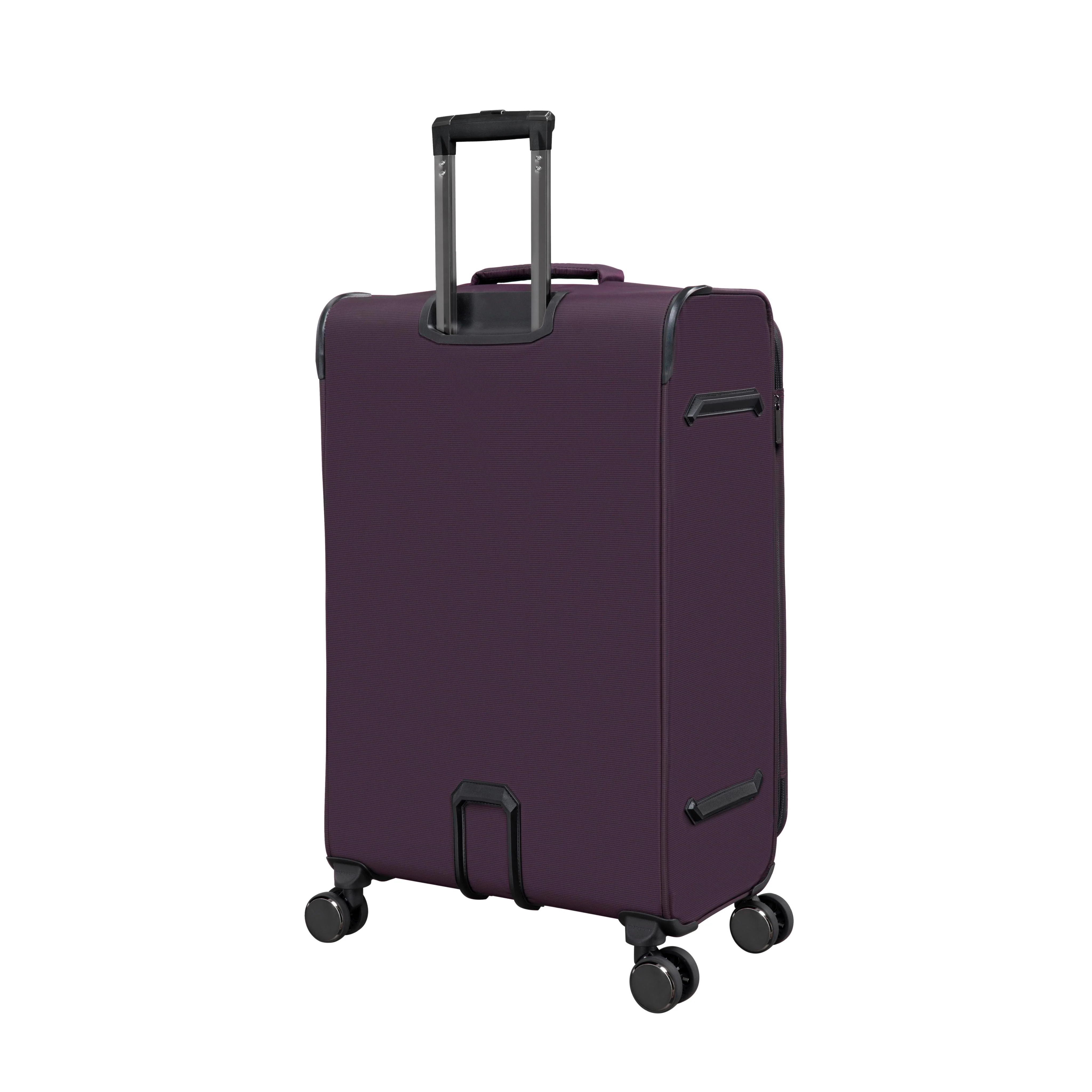 Traversed Soft 3 Piece Softside 8 Wheel Spinner Luggage Set (Plum) - Image 5