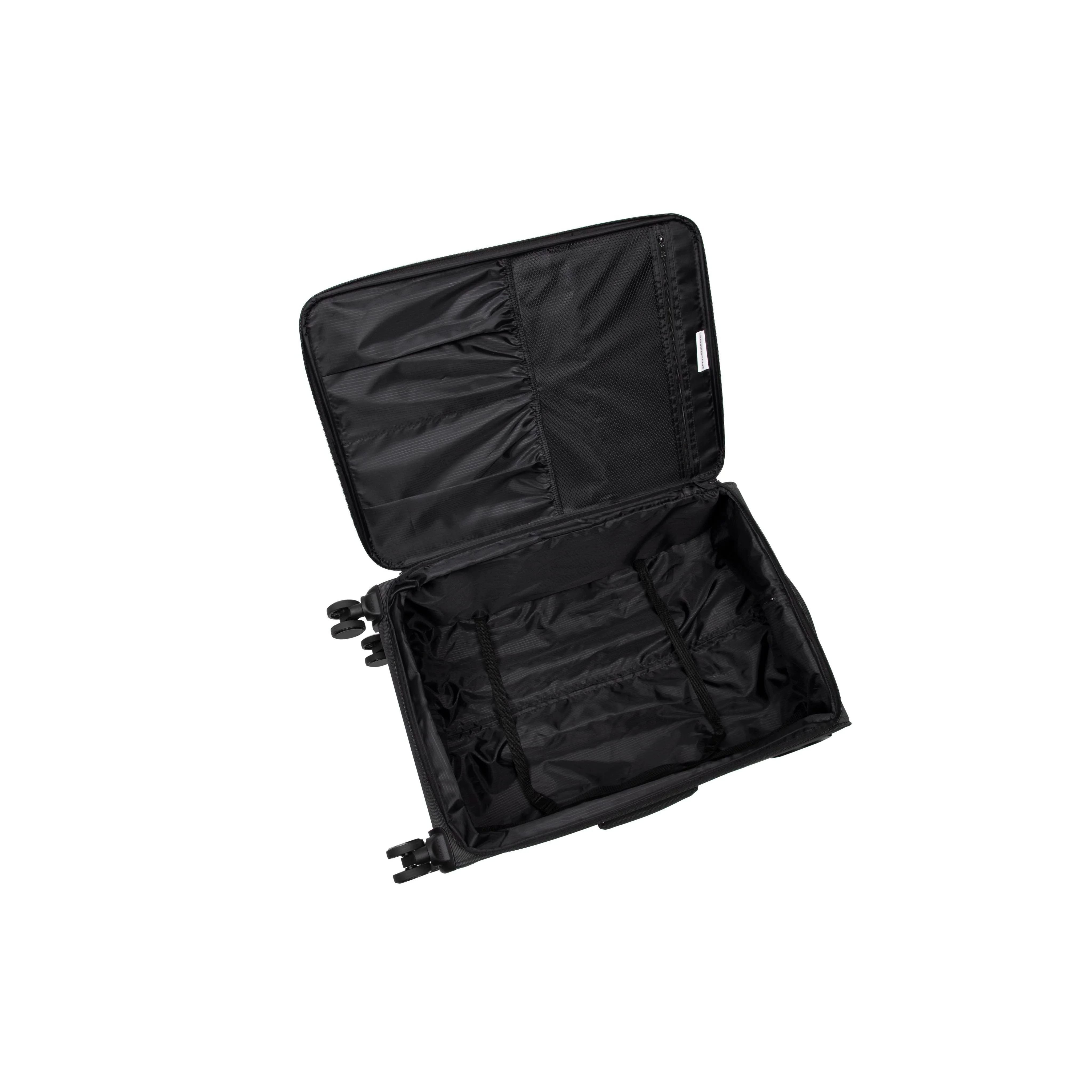 Traversed Soft 32" Softside Checked 8 Wheel Spinner (Black) - Image 8